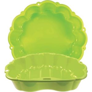 Ondis24 Waterschelp, zandbak, 2-delig, van kunststof, schelp met deksel (limoenwolk, 87 cm)