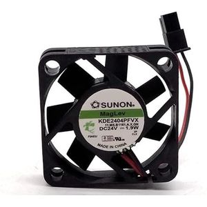 Original KDE2404PFVX 24V 40 * 40 * 10MM 2-wire ultra-thin silent inverter fan