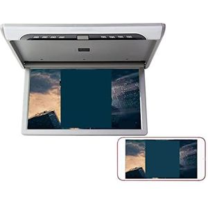 Draagbare dvd-speler voor videospelers op hoofdsteunen in auto's HD 1920*1080 P 19 Inch Auto Dak Mount Monitor Auto Video Player Plafond Monitor Flip Down Dak met USB/TF/HDMI/Fm-zender met HD-roterend