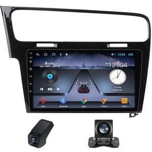 Autoradio geldt voor Volkswagen Golf 7 2012-2020,9 inch Touchscreen Navi met Wireless Carplay Android Auto 2 DIN Radio Android Bluetooth DSP+Achteruitrijcamera/Stuurwielbediening(C20)