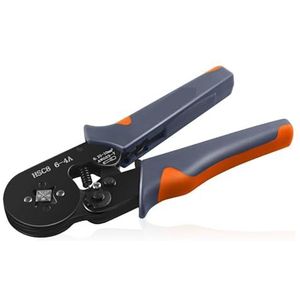 Beentje Krimptang Kit Met Adereindhulzen Terminals Zelfverstelbare Ratel Draad Crimper For Elektrische Connectoren Nauwkeurig Krimpen(HSC8 6-4 Crimping)