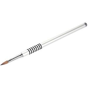 Nagelborstels 1 stks Nail Carving Bloem Pen Schilderen Tekening Borstel Zilver Handvat Manicure Nail Art Brush Tool