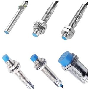 Blue Proximity Switch Inductive Proximity Sensor Detection Switch NPN/PNP NO NC 1-15mm Detection Distance Metal Sensor Switches(M18(unshielded),AC type 2Wire NC)