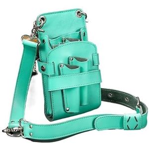 Kapsalon Schoudertas Kapsalon, Tas voor Haarschaar, Tas voor Clips, Kapperstas met Riem (blauw)