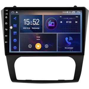 Dubbele DIN Android 14 autoradio voor Nissan Teana Altima 2008-2012 9 Duim QLED Touch screen-met Draadloze Carplay Android Auto GPS navigatie 4G WiFi Stuurwielbediening achteruitrijcamera(A,P4 4G+WIFI