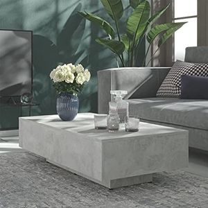 Prolenta Premium - Salontafel multiplex grijs beton 115x60x31cm