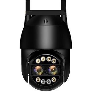 DVR-kits voor bewaking, 8MP 4K PTZ IP Camera 8x Zoom Dual-Lens Menselijk Detecteren CCTV Camera 4MP Smart Home Outdoor Surveillance Camera,Buitencameratoezicht(4MP No SD Card)