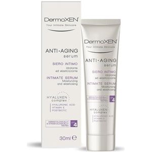 Dermoxen Anti-Aging Intiem serum voor hydratatie, elasticiteit & bescherming | Hyaluronzuur, melkzuur, panthenol | Verlicht droogheid, atrofie, irritatie | Ideaal voor de menopauze & gevoelige huid