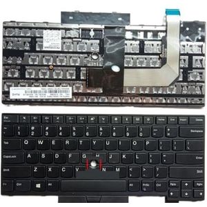 US Russisch Spaans Arabisch Brazilië Laptop Verlicht Toetsenbord Voor Thinkpad T470 T480 A475 A485 01AX405(US NoBacklit Hole)