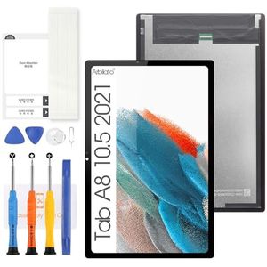 Lcd-scherm voor Samsung Galaxy Tab A8 10,5 2021 SM-X200, digitizer scherm vervanging SM-X205 display panel montage kit (zwart)