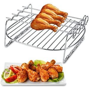 Barbecue Grill, BBQ-vervanging Dubbellaags ovenrek voor Philips Air-friteuse