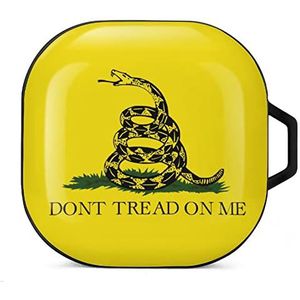 Not Step on Snek Oordopjes Hoesje Compatibel met Samsung Hard Shell Beschermhoes Zwart-Stijl