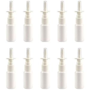 20 Stuks vernevelende spuitflessen nasale sproeier pomp spray fles drank navulbare neusspray mini-spuitfles klein spuitflesje make-up spuitfles draagbaar kleine spuitfles wit