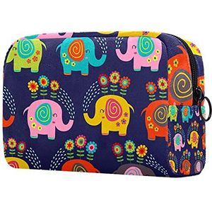 Cosmetische tassen, Aquarel Bloemen Achtergrond Reizen Cosmetische Zakken, Multifunctionele Draagbare Make-up Bags, Reizen Cosmetische Bag Organizer voor Vrouwen