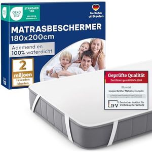 Blumtal Matrasbeschermer 180 x 200cm - Waterdichte Matrasonderlegger - Badstof - Terry