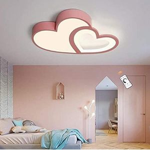 Modern Plafondlamp LED Dimbare Lamp Creatief Ontwerp Cartoon Kroonluchter Hart Universum Vlinder Plafondlamp Kinderkamer Slaapkamer Woonkamer Plafondverlichting Binnenverlichting,A Pink
