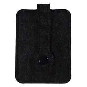 1 stuks autosleutel tas portemonnee portemonnee wolvilt sleutelhanger houder zaksleutels organisator zakje tas for mannen huishoudster (Color : Black)