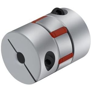 D40L50 Flexibele Plum Klem Motorcoupler Schachtmaat CNC Jaw Schacht Koppeling/8/10/12/14/16/18/20/22mm (18x18)