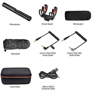 Geluidskaartkit, CVM-VM20 professionele supercardioïde microfoon met schokbevestiging, cameramicrofoon for video-opname(VM20)