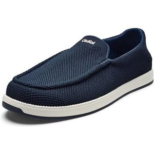 OLUKAI Kakaha Mesh Instapschoenen voor heren, lichte en veelzijdige dagelijkse schoen, de hele dag door te dragen en comfortabele pasvorm, Marine/Marine, 8