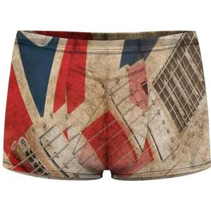 Retro Britse Pop Gitaar Heren Boxer Slips Sexy Shorts Mesh Boxers Ondergoed Ademend Onderbroek Thong