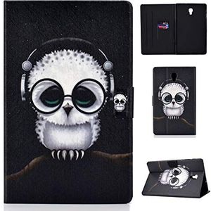 Zuignap Galaxy Tab A 10.5 Inch PU Lederen Hoesje Magnetische Stand Portemonnee Flip Cover Auto Sleep/Wake Fuction en Pen Houder Tablet Case voor Samsung Galaxy Tab A 10.5"" 2018 SM-T590/SM-T595 1, Muziek Vogel