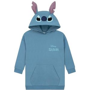 Disney Lilo En Stitch Hoodie, Lang Kinder Hoodie, Stitch Trui Met 3D Oren, Katoenen Meisjeskleding, Blauw 140