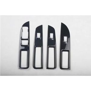 Exterieur autostickers Koolstofvezel Auto-interieur Covers Shift Gear Panel Stuurwiel Knop ABS Sticker Voor Ford Voor Explorer 2013-2018 (Color : H)