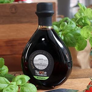 Aceto balsamico di Modena I.G.P. 250 ml - originele Italiaanse, dikke balsamico azijn zonder suiker - ten minste 5 jaar gerijpt in een houten vat - vrij van additieven en conserveringsmiddelen