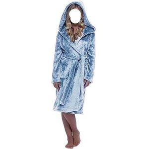 Badjas Kamerjas Dames Winter Sjaal Badjas Fuzzy Robe Lengte Grote Maten Zachte Nachtkleding Warme Pyjama Badjas Lichtgewicht(D,S)