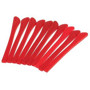 Pack van 10x Siliconen Brillen End Tips Oor Sok Tubes Vervangingen Rood