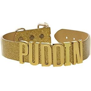 Funidelia | Harley Quinn Puddin ketting - Suicide Squad voor vrouwen Accessorie voor Volwassenen, kostuum accesoires - Gouden