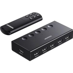 UGREEN - HDMI 2.0 Switch - 5 in 1 out - 4K@60Hz - Ondersteuning 3D/CEC/HDR/HDCP 2.2