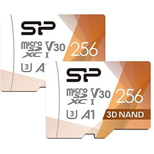 Silicon Power - 2-Pack Micro SD-kaart - 256GB - UHS-snelheidsklasse 3 - Compatibel met Nintendo Switch