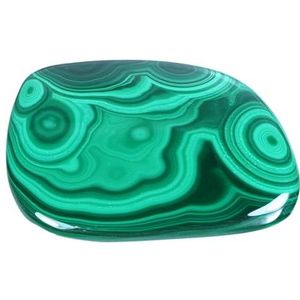 Malachiet Schijfsteen, handbedel zaksteen, hoogwaardige edelsteen Lebensquelle Plus