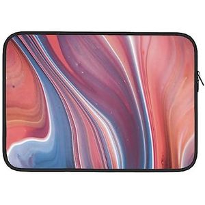 Abstract Roze Marmer Gedrukt Computer Handtas Laptop Case Cover Notebook Pocket Case Laptop Sleeve 13 inch