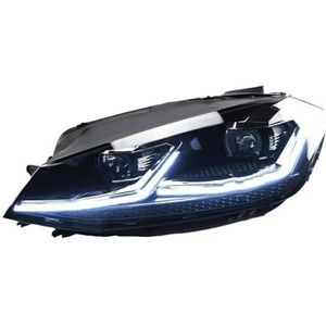 LED koplampmontage Voor Golf 7.5 2018-2021 Voor Golf 7.5 MK7.5 2 Stuks Led Koplamp Montage Lhd Rhd Accessoires(Silver A pair,LHD)