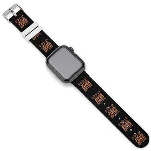 God Saved My Life Unisex horlogeband compatibel met IWatch siliconen polsbandjes gezellige vervangende band 38 mm/40 mm