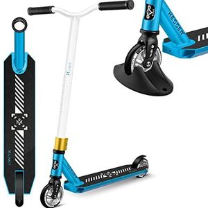 KESSER® X-Limit-Pro Stuntstep, 360° besturing, met standaard, ABEC 9 kogellagers, PU-wielen van 110 mm, cityroller, voor kinderen en volwassenen, petrol