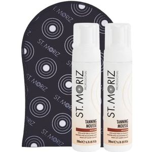 St. Moriz Zelfbruinende mousse medium 2 x 200 ml - 1 x St. Moriz applicator