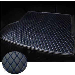 Kofferbakmat Voor Mercedes Voor Benz GLB-klasse 5-zits X247 2020-2023 Kofferbak Kofferbakbeschermer Liners Achterbak Kofferbakmatten(Zwart-blauw)