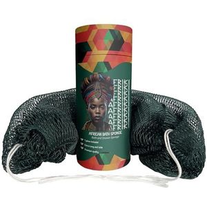 AFRIKI Afrikaanse exfoliërende netspons, authentieke Afrikaanse netspons, zwart eigendom, terug scrubber, 45 ""lange originele collectie