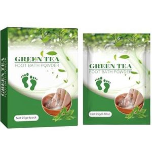 Voetbadzout - Hydraterend, Diep Reinigend, Verwarmend, Verlicht Vermoeidheid En Verzacht De Huid Van De Voeten(Green tea)