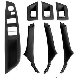 Binnendeur Handvat Auto Voor BMW 5 Serie F10 F11 F18 520i 523i 525i 528i 535i LHD RHD Verbeterde Interieur Passagiersdeurgreep Binnenpaneelbekleding(LHD Black)