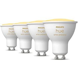 Philips Hue Uitbreidingspakket - White Ambiance - GU10-4 lampen