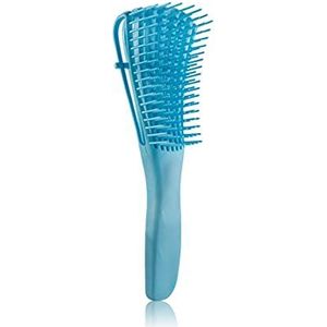 1 stuk hoofdhuid massage kam haarborstel vrouwen ontwarren haarborstel anti-knopen haarborstel acht rijen kamtanden type kam (blauw)