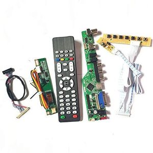 Voor LP171WP4-TL03/TL04 Remote+Inverter+toetsenbord T.V56 controller board VGA HDMI AV USB RF LCD scherm panel 1CCFL 30Pin LVDS Kit (LP171WP4-TL04)