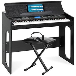 FunKey DP-61 III Keyboard met 61 toetsen in digitale piano design set incl. pianokruk en koptelefoon