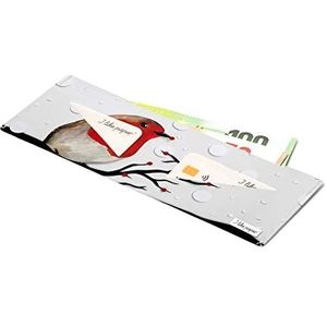 I LIKE PAPER - Papieren wallet/portemonnee/portemonnee in 3 uitvoeringen van Tyvek® - scheurvast - waterafstotend - Made in Germany, Roodkeeltje, Ohne Münzfach, Uniek