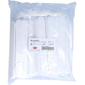 Mondspatel, kunststof, 100 stuks van mondspatel.